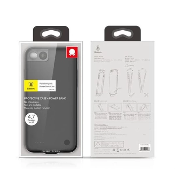 بک کاور و پاوربانک 2500 میلی آمپر بیسوس Baseus Geshin Backpack مناسب آیفون 7