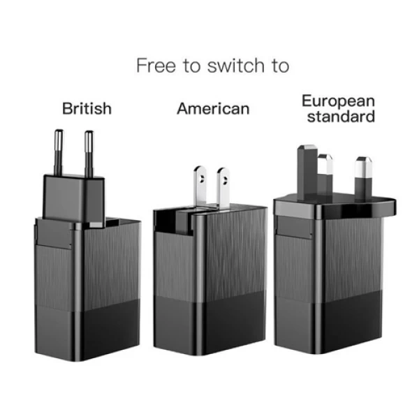 شارژر دیواری 3 پورت بیسوس Baseus Duke Universal Travel Charger