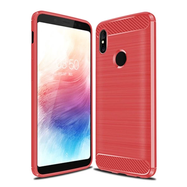 قاب محافظ ژله ای شیائومی Xiaomi Mi A2 / Mi 6x Rugged Armor Fiber Carbon