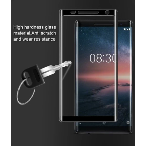 گلس تمام صفحه  Nokia 8 Sirocco TT 3D Glass Full Screen Protector