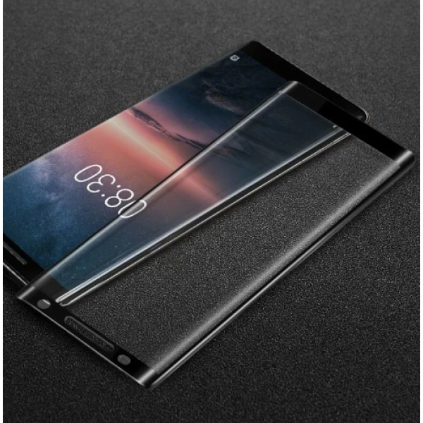 گلس تمام صفحه  Nokia 8 Sirocco TT 3D Glass Full Screen Protector