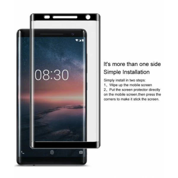 گلس تمام صفحه  Nokia 8 Sirocco TT 3D Glass Full Screen Protector