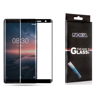محافظ شیشه ای تمام صفحه 3D و خمیده دور چسب مارک TT مناسب Nokia 8 Sirocco