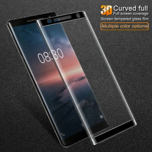 گلس تمام صفحه  Nokia 8 Sirocco TT 3D Glass Full Screen Protector