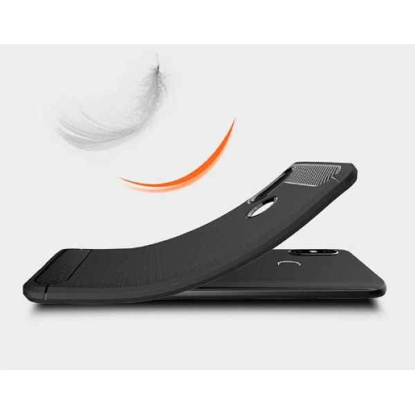 قاب محافظ ژله ای شیائومی Xiaomi Mi 8 / Mi8 Rugged Armor Fiber Carbon