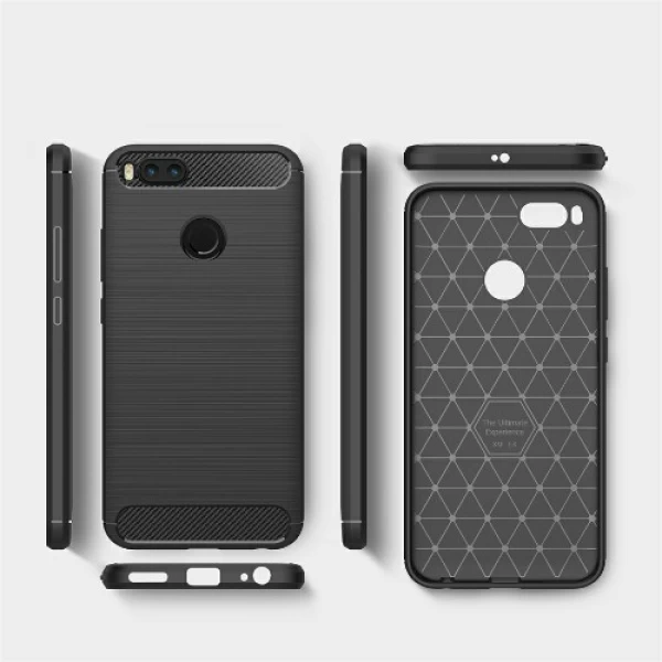 قاب محافظ ژله ای شیائومی Xiaomi Mi A1 / Mi 5x Rugged Armor Fiber Carbon