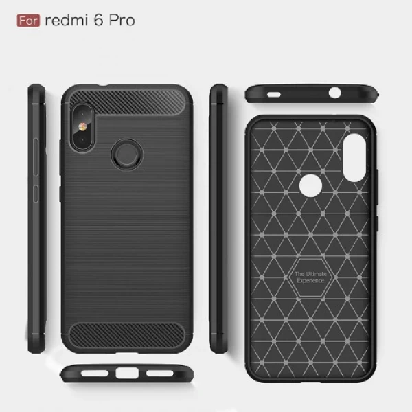 قاب فیبر کربنی شیائومی Xiaomi Mi A2 Lite / Redmi 6 Pro Fiber Carbon Rugged Armor