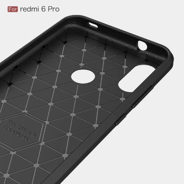 قاب فیبر کربنی شیائومی Xiaomi Mi A2 Lite / Redmi 6 Pro Fiber Carbon Rugged Armor