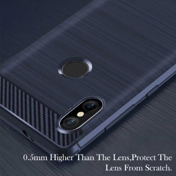 قاب محافظ ژله ای شیائومی Xiaomi Redmi S2 / Redmi Y2 Rugged Armor Fiber Carbon