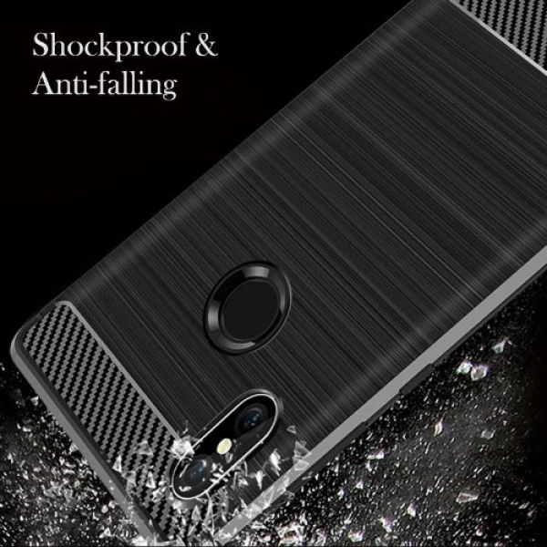 قاب محافظ ژله ای شیائومی Xiaomi Redmi S2 / Redmi Y2 Rugged Armor Fiber Carbon