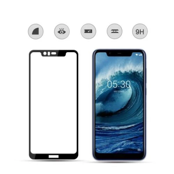 گلس تمام صفحه Nokia 5.1 Plus / X5 TT Full Glue Glass Full Screen Protector