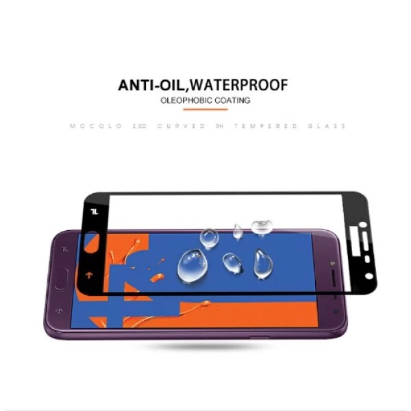 گلس تمام صفحه Samsung Galaxy J4 2018 Full Glue Glass Full Screen Protector
