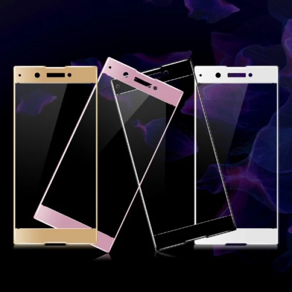 گلس تمام صفحه دور چسب Sony Xperia XA1 Glass Full Screen Protector