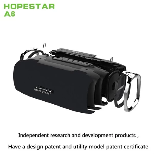 اسپیکر بلوتوث ضد آب و پاوربانک هاپ استار Hopestar A6 Bluetooth Speaker