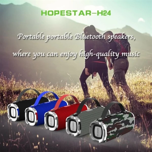 اسپیکر بلوتوث ضد آب و پاوربانک هاپ استار Hopestar H24 Bluetooth Speaker