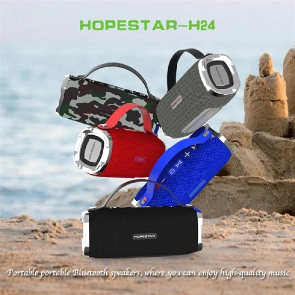 اسپیکر بلوتوث ضد آب و پاوربانک هاپ استار Hopestar H24 Bluetooth Speaker