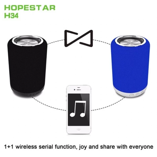 اسپیکر بلوتوث ضد آب و پاوربانک هاپ استار Hopestar H34 Bluetooth Speaker