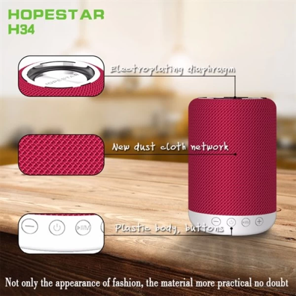 اسپیکر بلوتوث ضد آب و پاوربانک هاپ استار Hopestar H34 Bluetooth Speaker