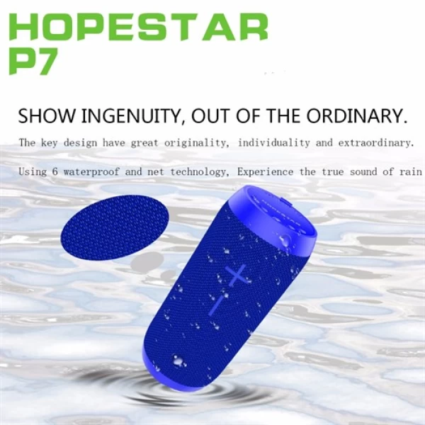 اسپیکر بلوتوث ضد آب و پاوربانک هاپ استار Hopestar P7 Bluetooth Speaker