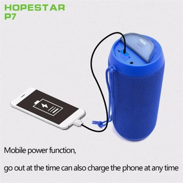 اسپیکر بلوتوث ضد آب و پاوربانک هاپ استار Hopestar P7 Bluetooth Speaker