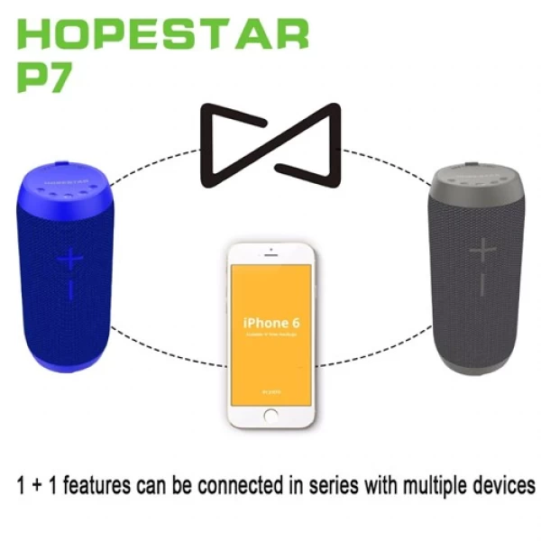 اسپیکر بلوتوث ضد آب و پاوربانک هاپ استار Hopestar P7 Bluetooth Speaker