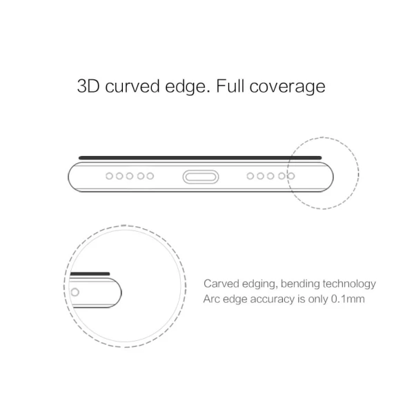 محافظ صفحه نمایش شیشه ای نیلکین 3D CP+ Max Huawei P20 Pro