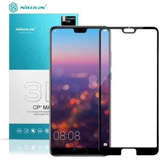 محافظ صفحه نمایش شیشه ای تمام صفحه نیلکین 3D CP+ Max Huawei P20 Pro