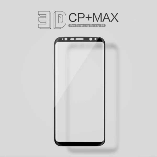 محافظ صفحه نمایش شیشه ای نیلکین 3D CP+ Max Samsung Galaxy S8 Plus
