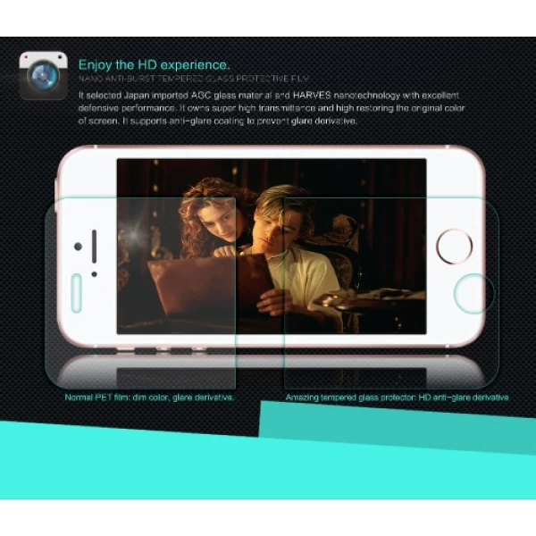 گلس نیلکین Apple iPhone 5-5s-SE Nillkin H Glass