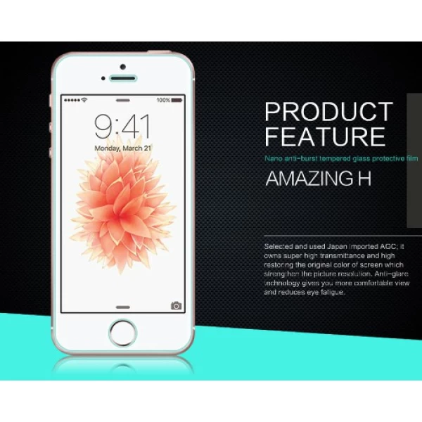 گلس نیلکین Apple iPhone 5-5s-SE Nillkin H Glass