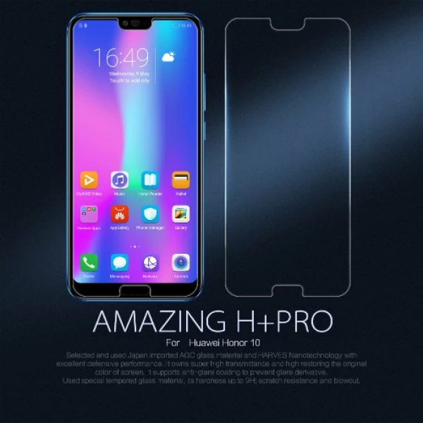 محافظ صفحه نمایش شیشه ای نیلکین H+ Pro Glass Huawei Honor 10
