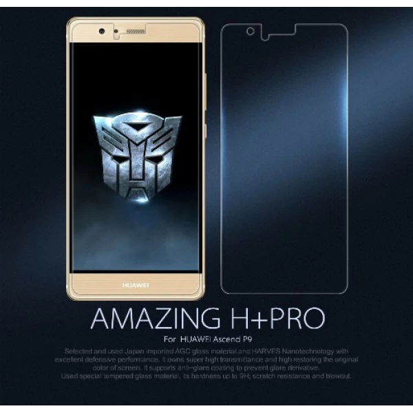 محافظ صفحه نمایش شیشه ای نیلکین H+ Pro Glass Huawei P9