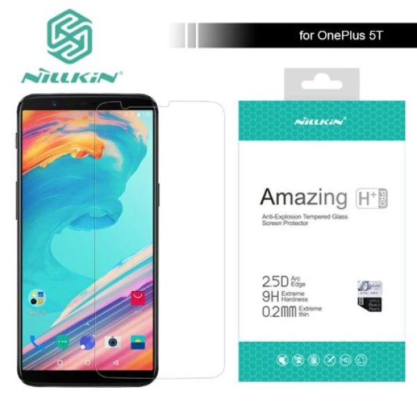 گلس نیلکین OnePlus 5T Nillkin H+ Pro Glass