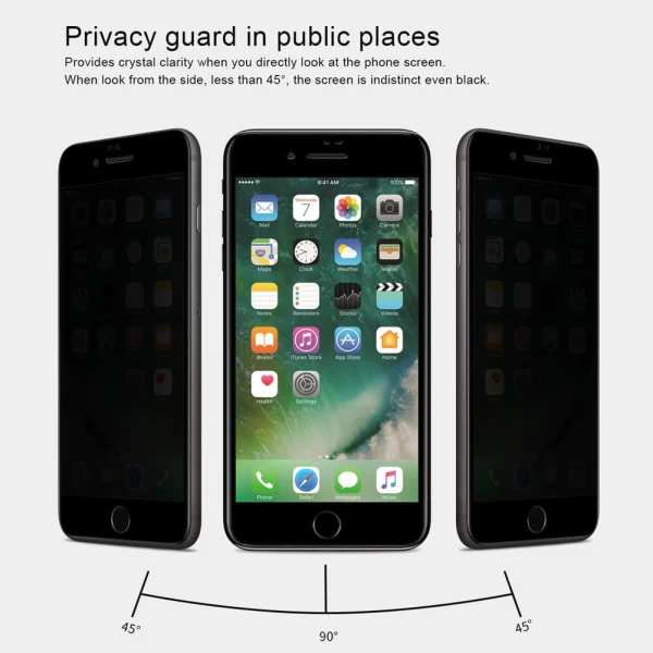 گلس شیشه ای حریم شخصی نیلکین Nillkin Privacy AP+ Max Apple iPhone 7 Plus / iPhone 8 Plus