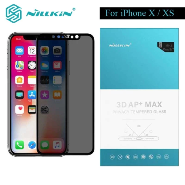 گلس شیشه ای حریم شخصی نیلکین Nillkin Privacy AP+ Max Apple iPhone X / iPhone XS