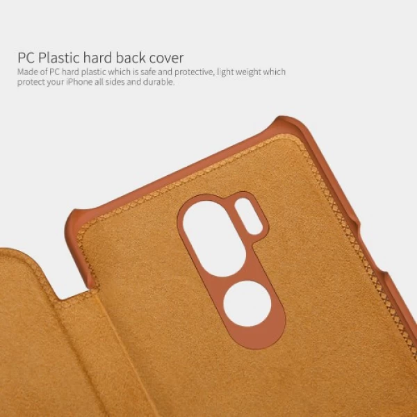 کیف چرمی نیلکین ال جی LG G7 ThinQ Nillkin Qin Leather Case