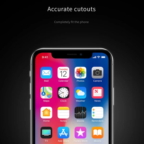 محافظ صفحه نمایش شیشه ای نیلکین XD CP+ Max Apple iPhone X / XS