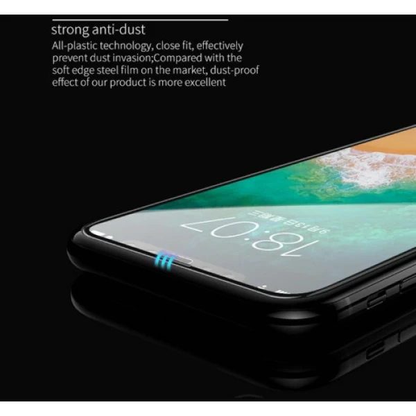 محافظ صفحه شیشه ای تمام صفحه تمام چسب آیفون Apple iPhone XR 10D Glass