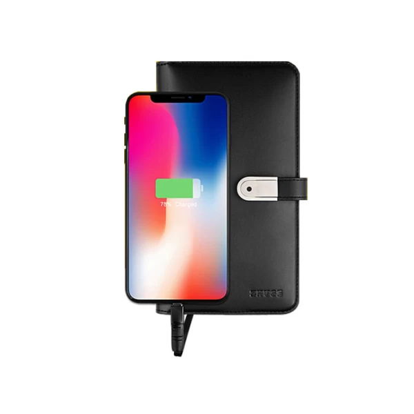 پاوربانک 10000 میلی آمپر و کیف چرمی و فلش مموری Zhuse Glory Series PB-032