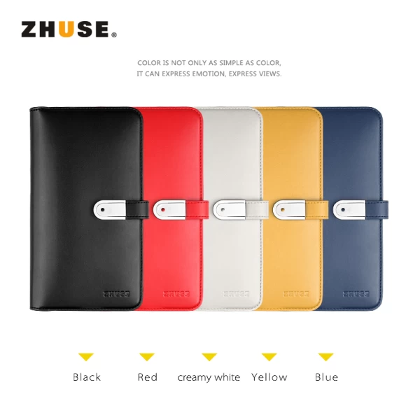 پاوربانک 10000 میلی آمپر و کیف چرمی و فلش مموری Zhuse Glory Series PB-032