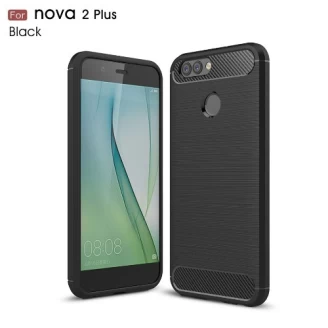 قاب محافظ ژله ای هواوی Huawei Nova 2 Plus Rugged Armor Fiber Carbon