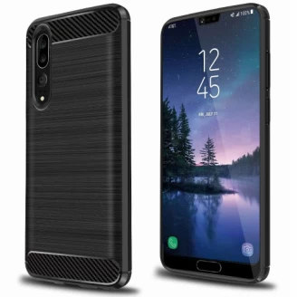 قاب محافظ ژله ای هواوی Huawei P20 Pro Rugged Armor Fiber Carbon