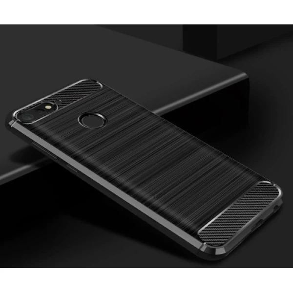 قاب محافظ ژله ای هواوی Huawei Y7 Prime 2018 / Honor 7C Rugged Armor Fiber Carbon