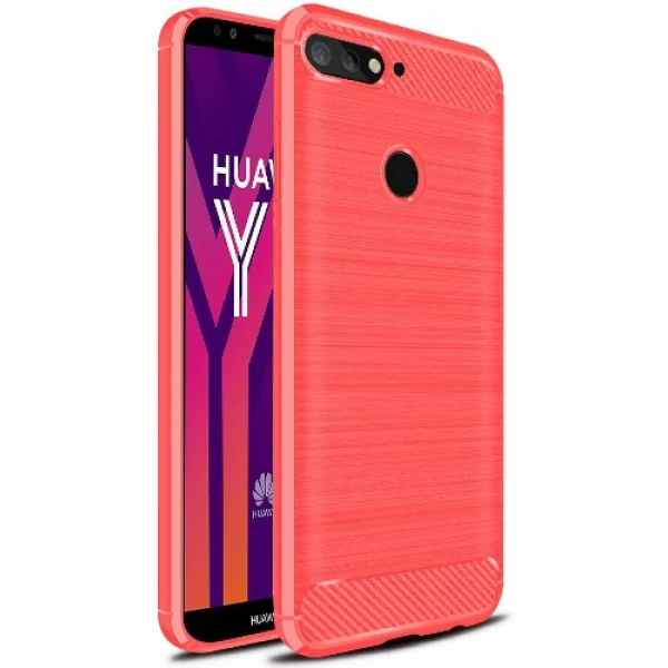قاب محافظ ژله ای هواوی Huawei Y7 Prime 2018 / Honor 7C Rugged Armor Fiber Carbon