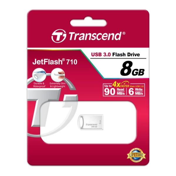 فلش مموری 8 گیگابایت ترنسند مدل JetFlash 710S USB 3.0