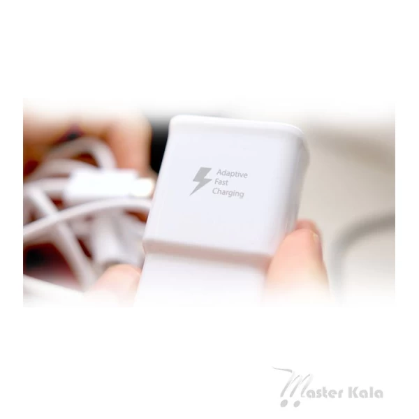 شارژر اصلی سامسونگ فست شارژ همراه با کابل microUSB مدل Samsung EP-TA20EWE