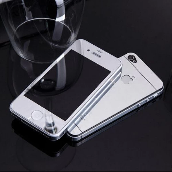 محافظ شیشه ای رنگی براق پشت و رو مناسب برای Apple iPhone 4-4S