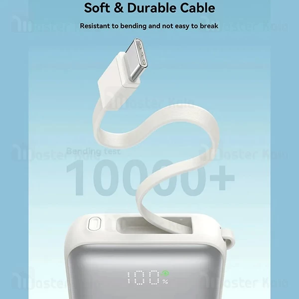 پاوربانک 10000 جویروم Joyroom JR-PBF27 توان 22.5 وات با کابل متصل جمع شونده