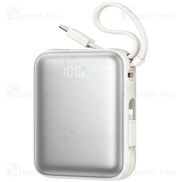 پاوربانک 10000 جویروم Joyroom JR-PBF27 توان 22.5 وات با کابل متصل جمع شونده