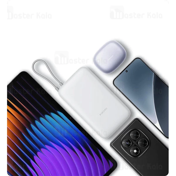 پاوربانک 20000 شیائومی Xiaomi Power Bank PB2020MI توان 22.5 وات با کابل متصل